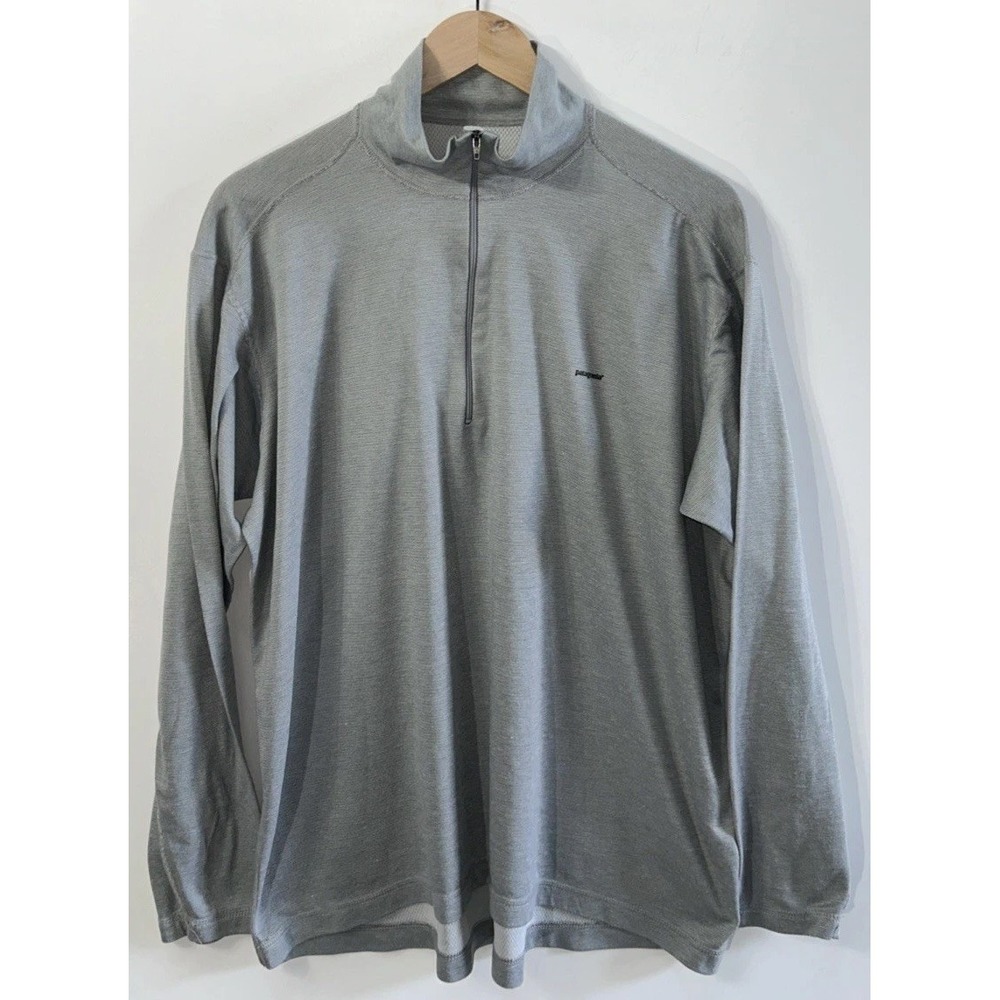 Mens Patagonia Capilene Midweight Zip T 1/4 Zip Pullover Sz XL 44263